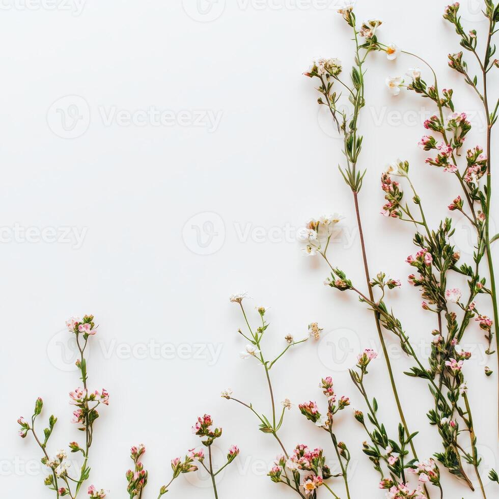 Pink and white floral arrangement photo