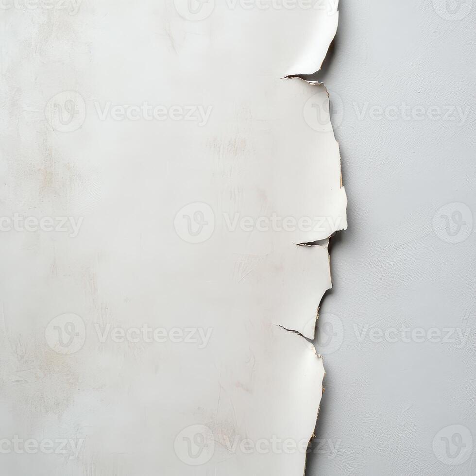 Peeling wall with textured surface in close view photo