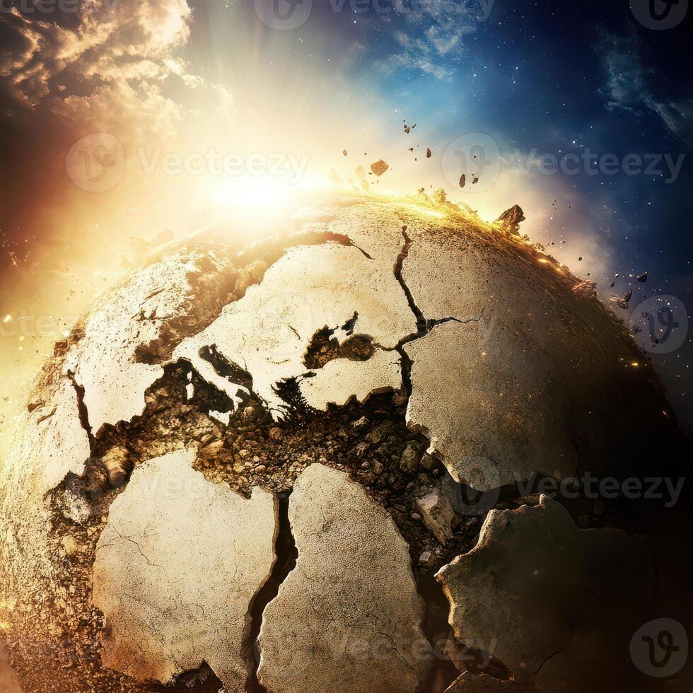 Earth cracked under pressure during cosmic event photo