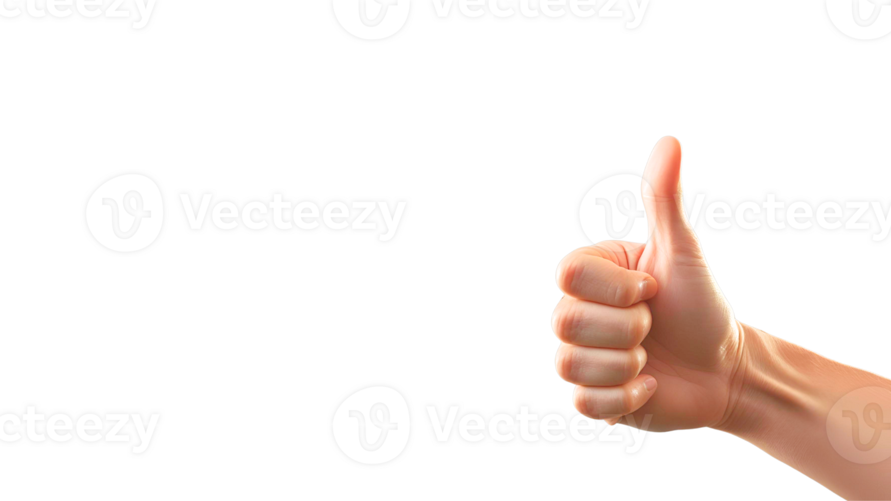 Thumbs Up Hand Like and Approval Symbol for Social Media png