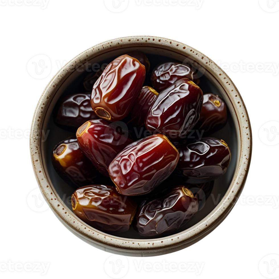 Bowl of Dates Traditional Ramadan Food and Iftar Snack png