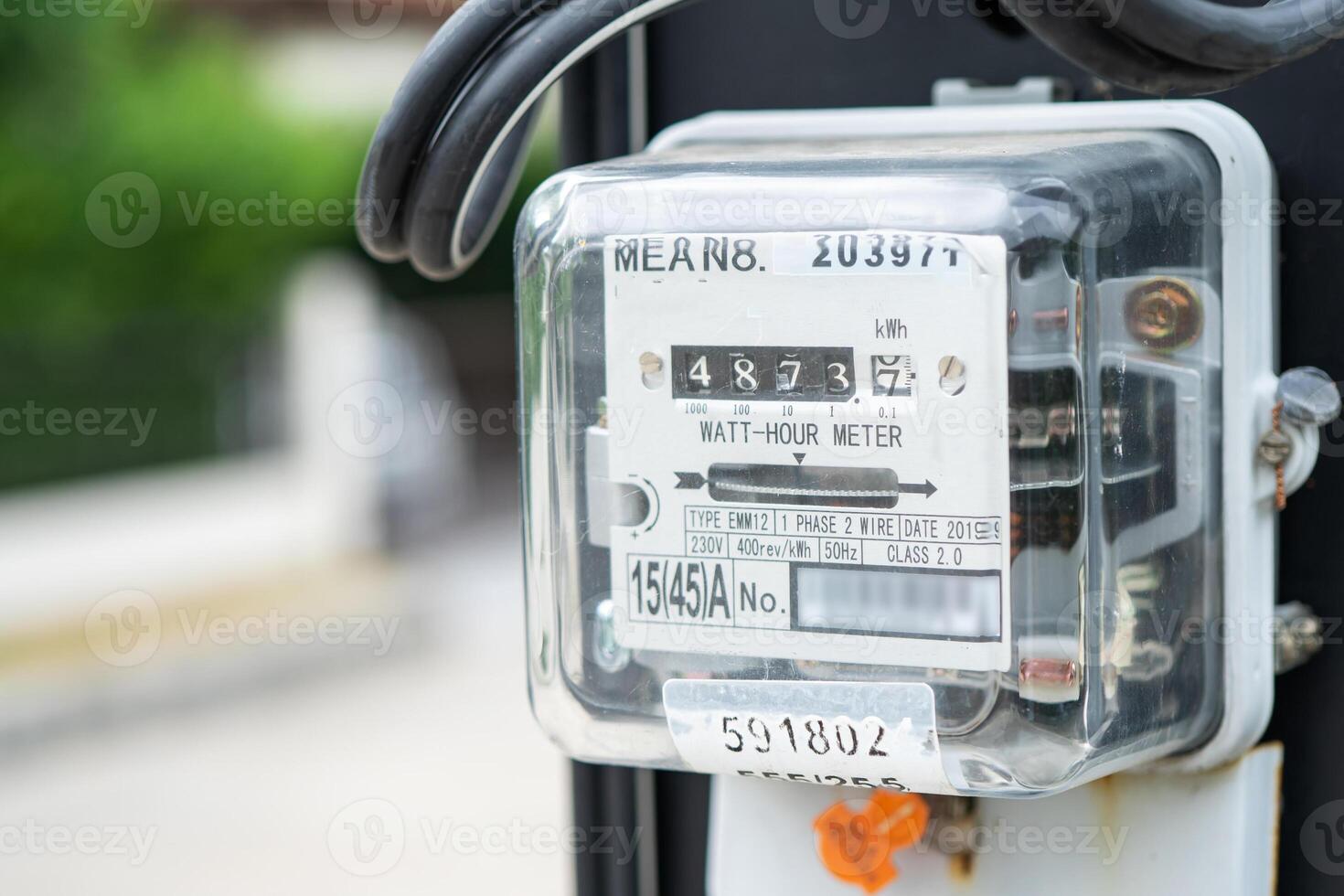 Electric measuring power meter energy photo