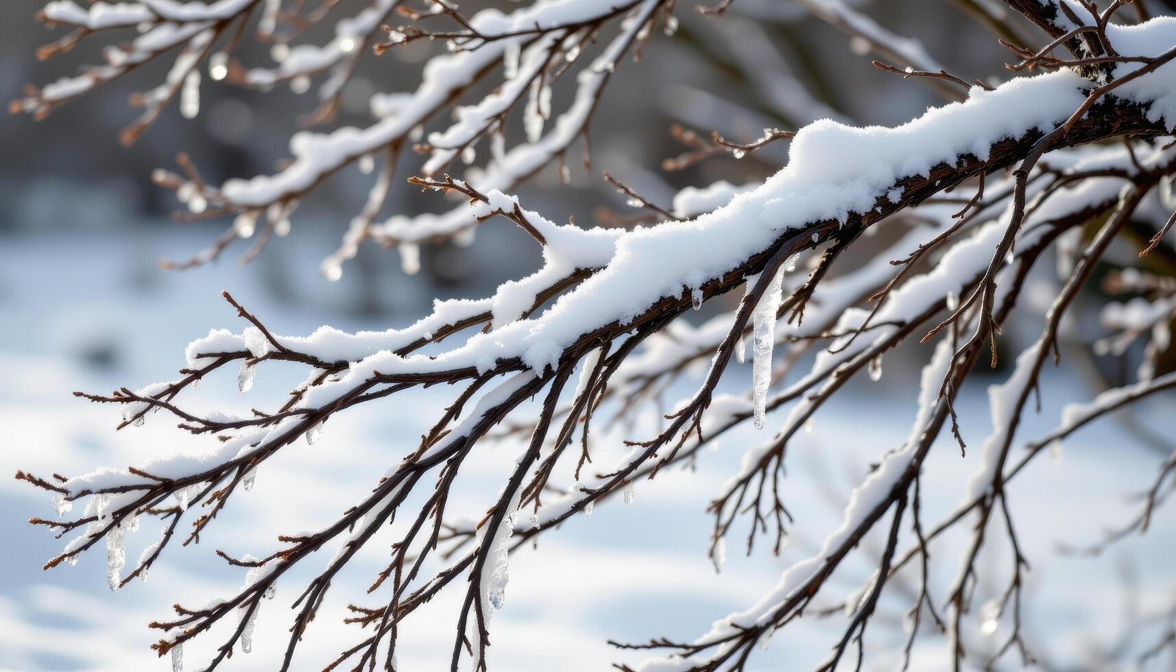 branches creaking under the cold weight of ice. photo