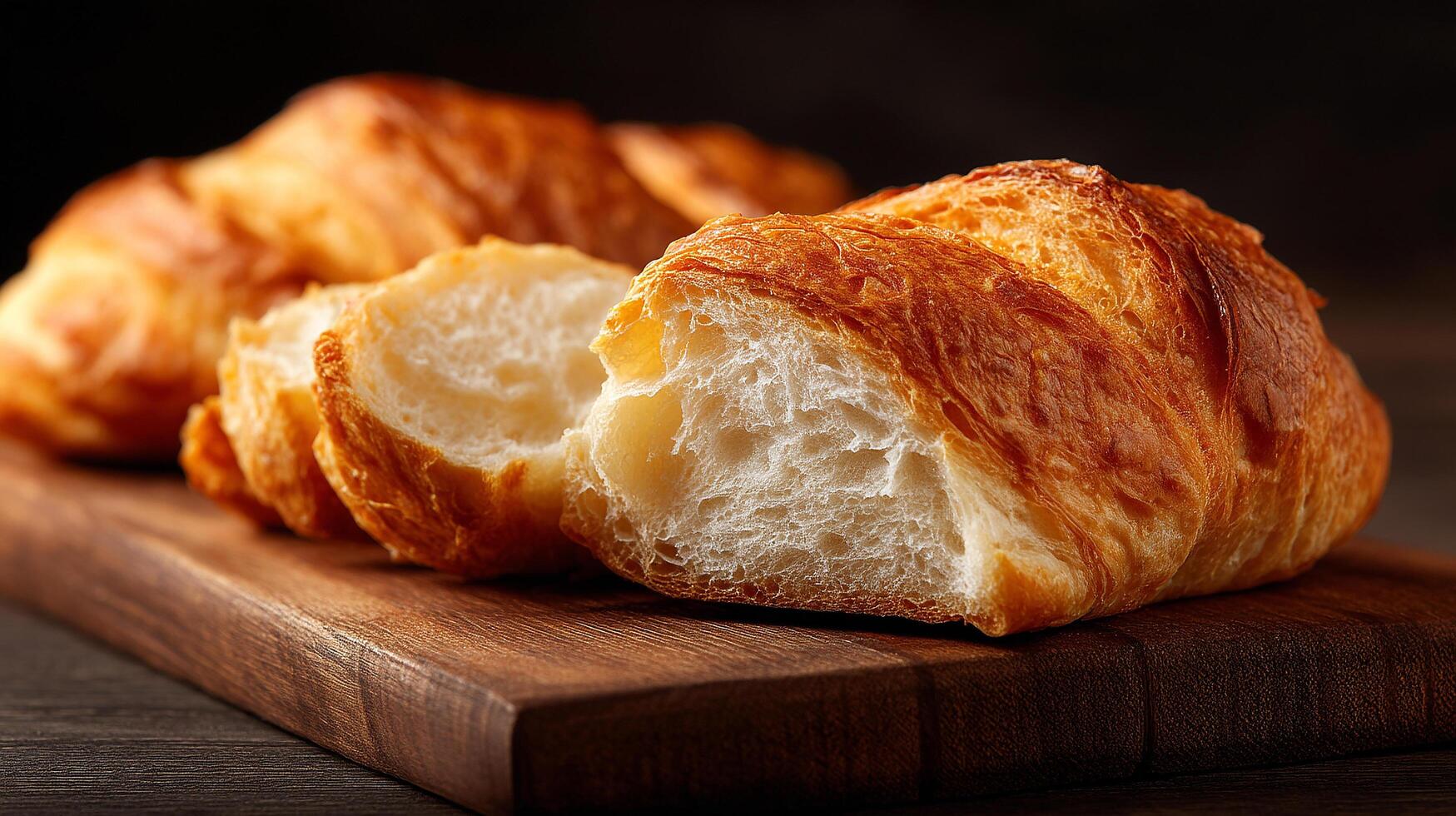 Elegant rustic artisan bread photography photo