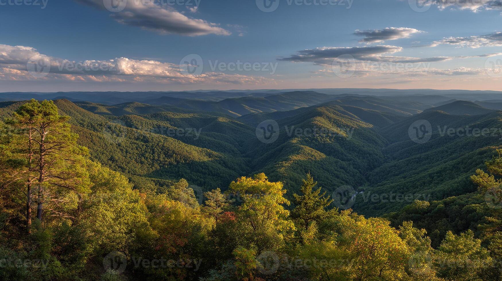 Subtle lighting in high-resolution natural landscape photo