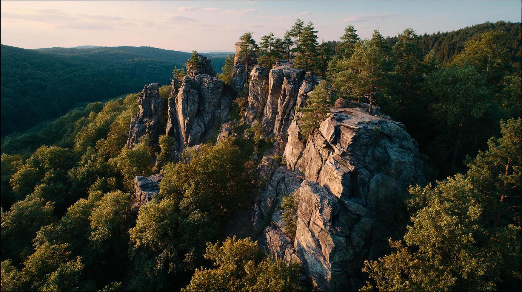 Photo of outdoor scenery with lifelike lighting