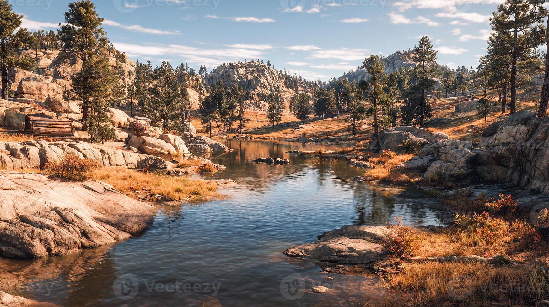 Photographic image with realistic texture and scenery photo