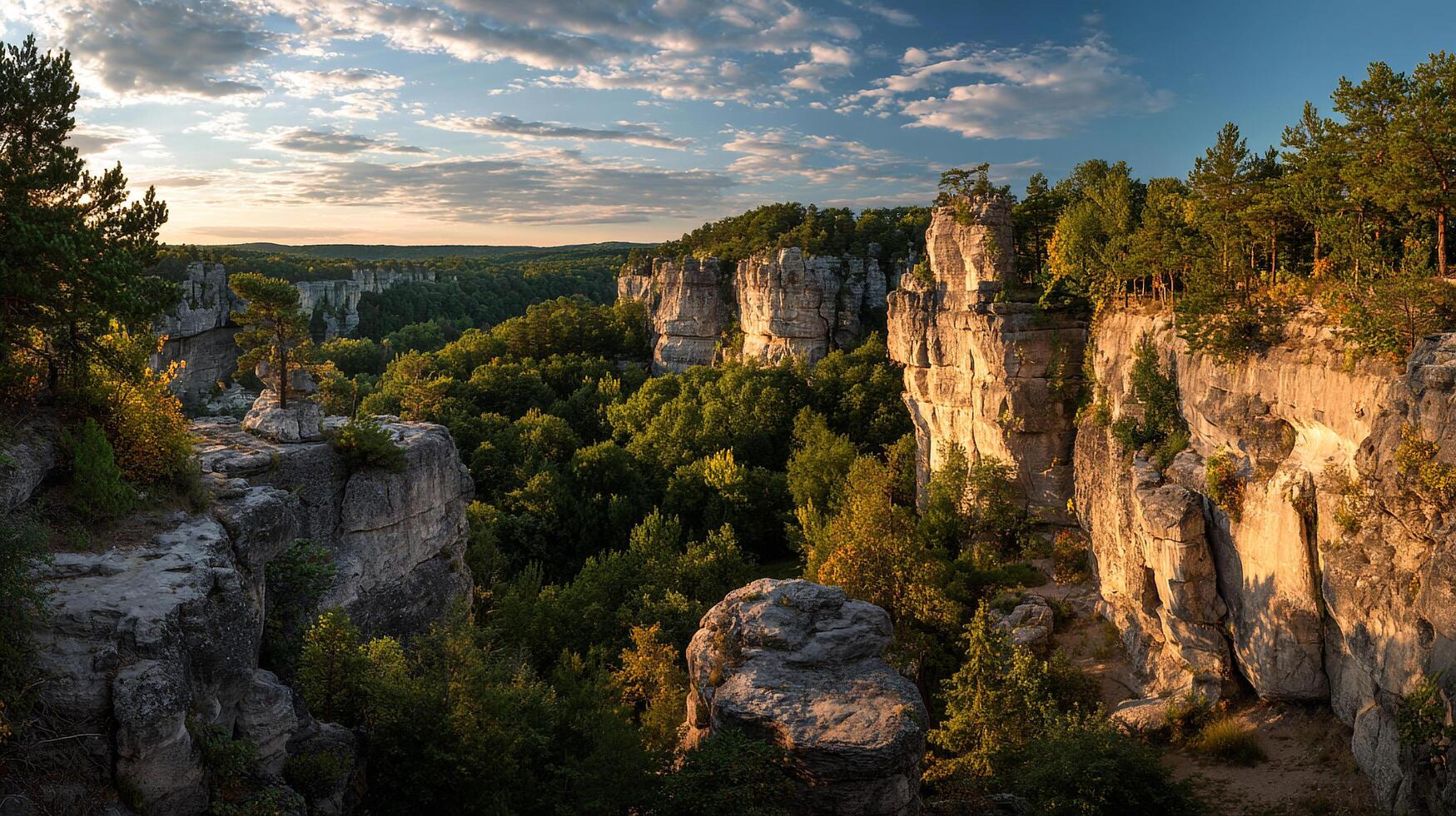 Commercial style image of vivid outdoor landscape photo
