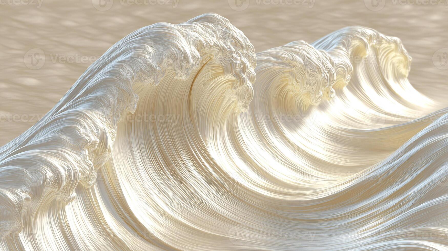 Photorealistic luxury background featuring smooth flowing wave texture photo