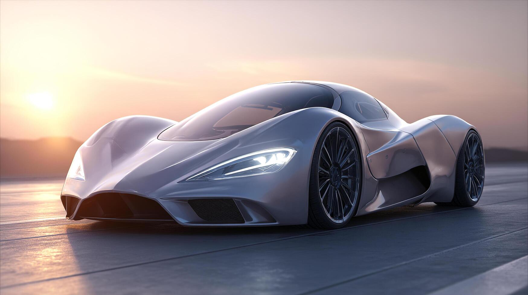 Captivating modern auto in daylight photography photo