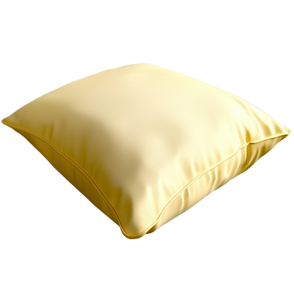 Soft white pillow suggesting comfort rest and a peaceful On Transparent Background png