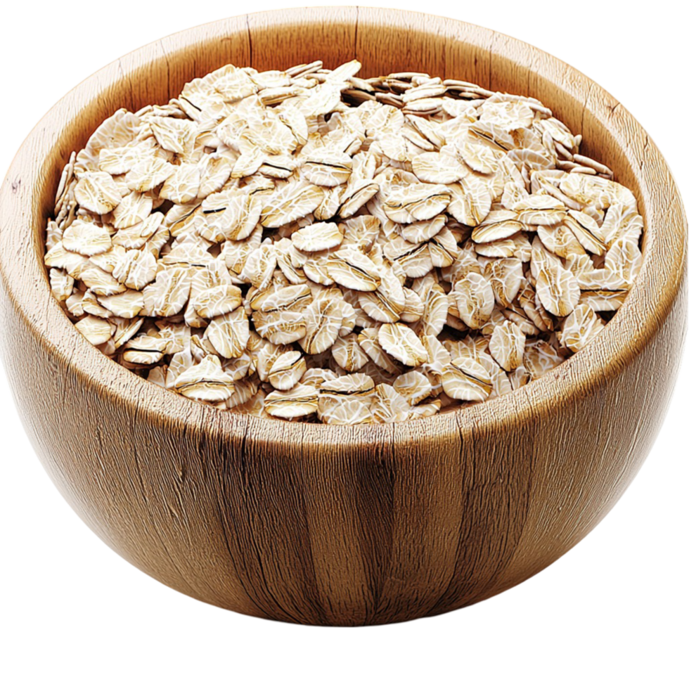 Bowl of creamy white oatmeal visible texture a comforting On Transparent Background png