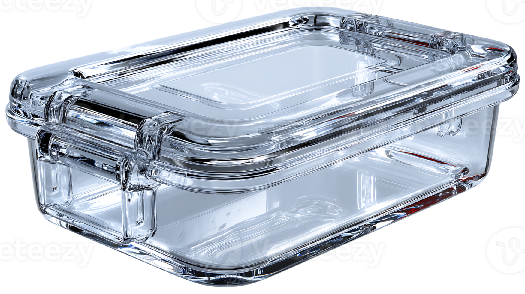 Transparent plastic container airtight storage box clear case waterproof container product png