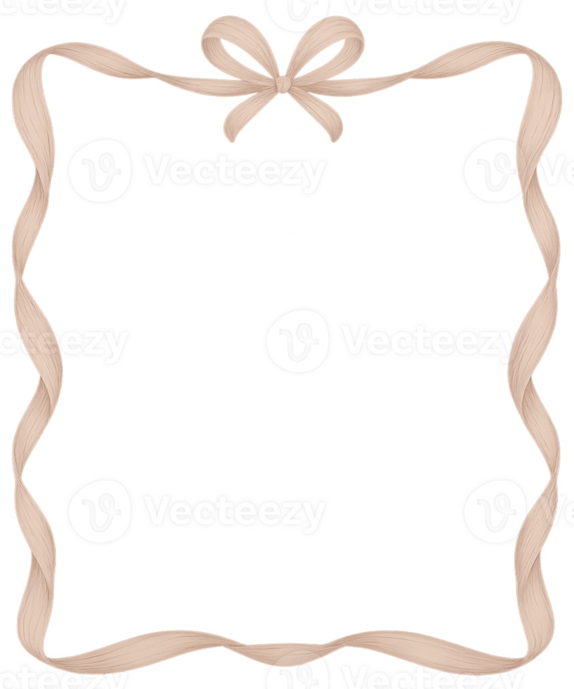 A square frame with a bow on a black background png