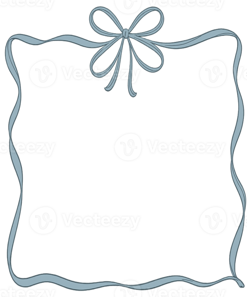 A blue ribbon with a bow on a black background png