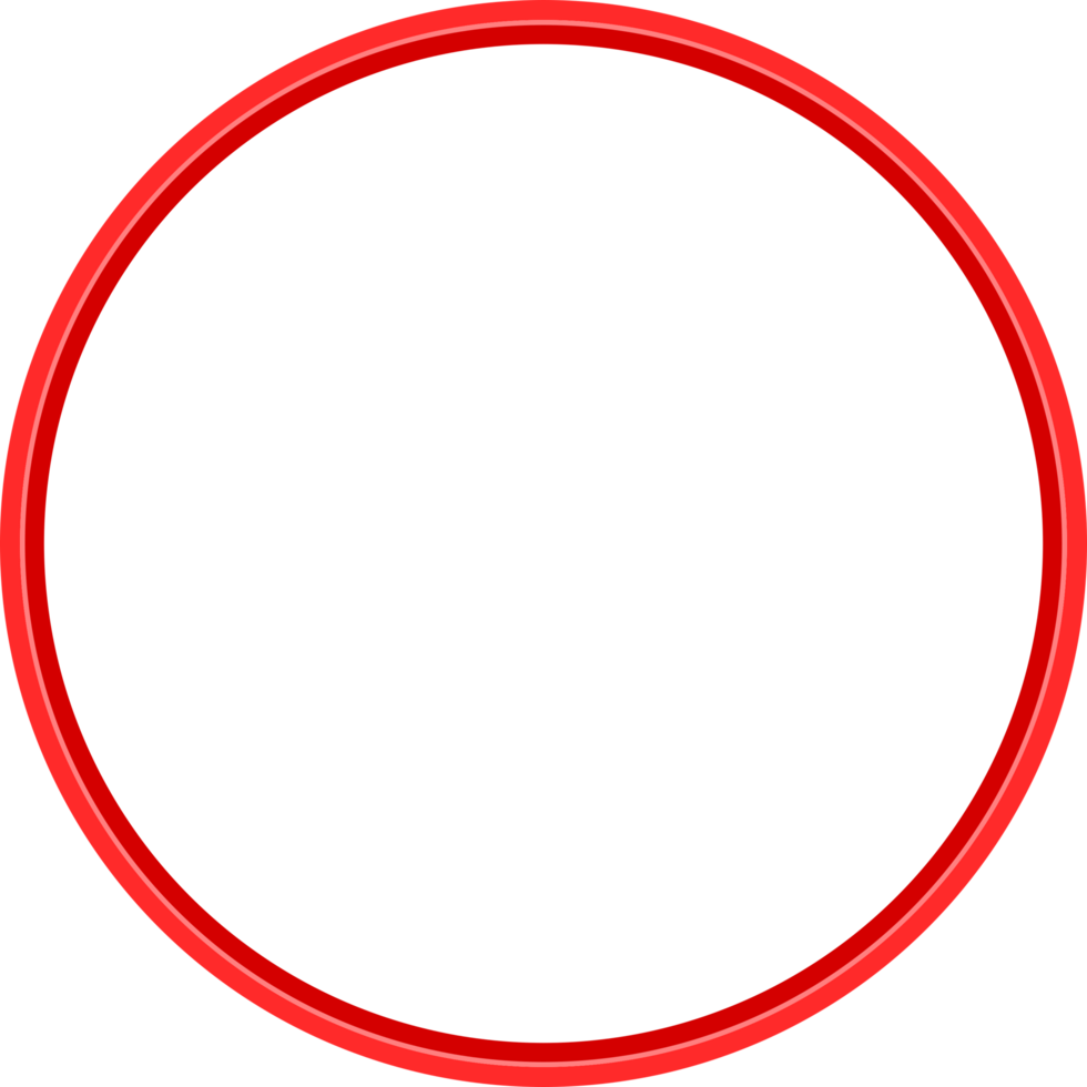 Red circle element transparent background png