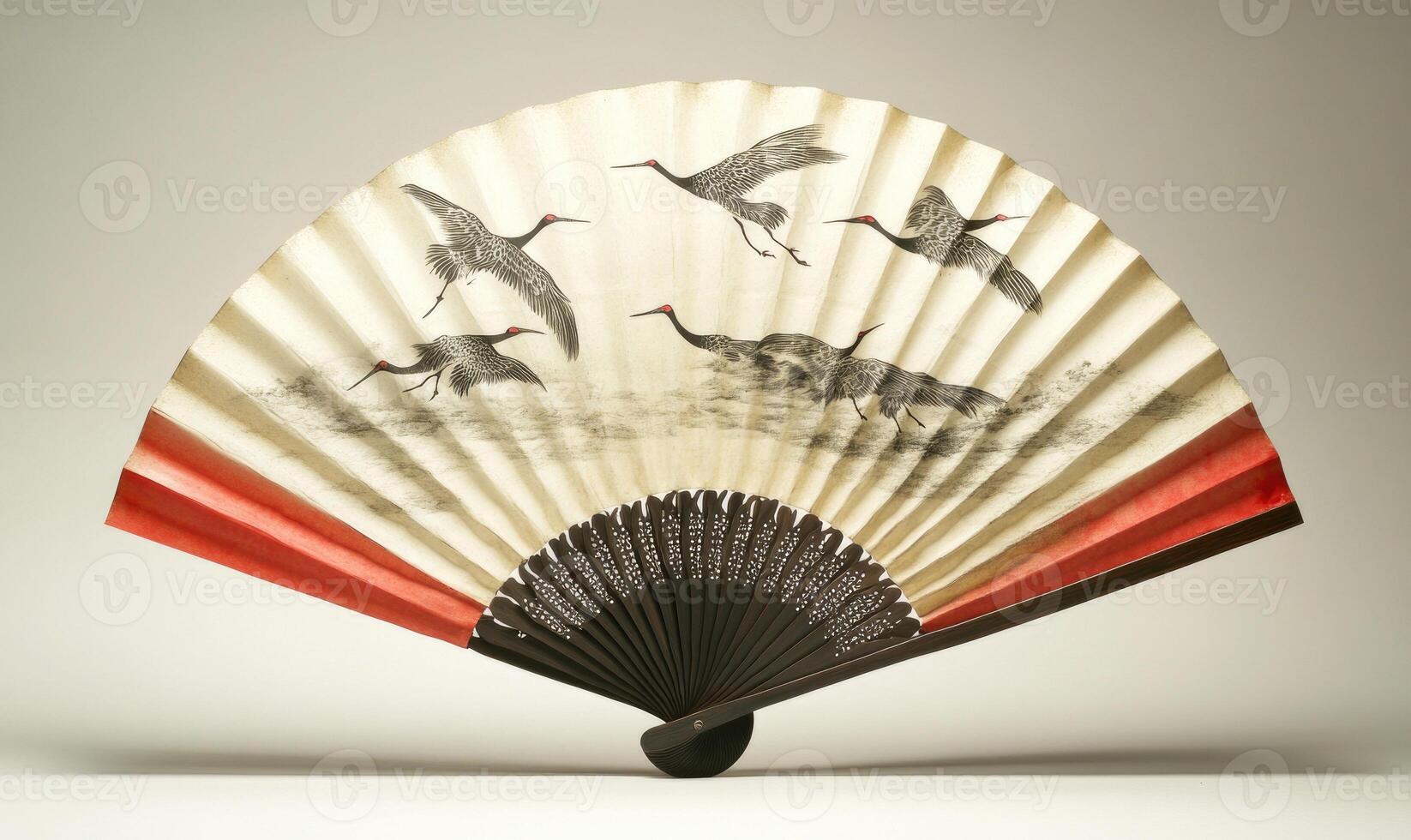 A fan with birds on it photo