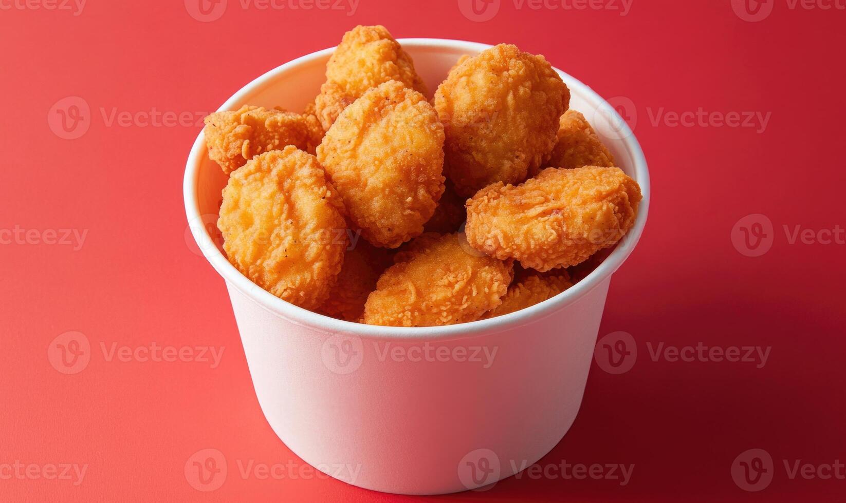 A bowl of fried chicken nuggets photo