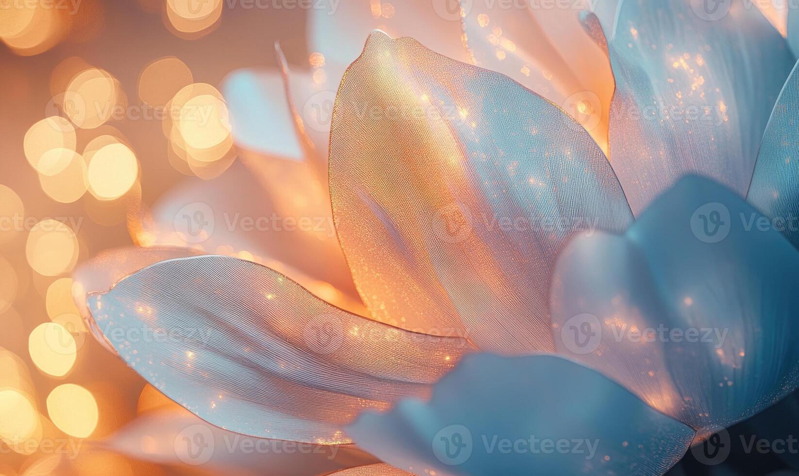 A flower with a blue and white color scheme photo