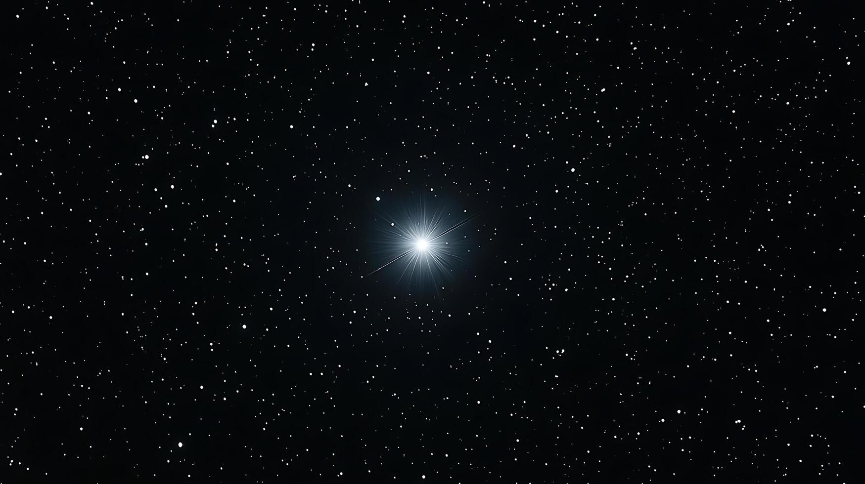 Bright Star in the Night Sky A Stunning Celestial Image. photo