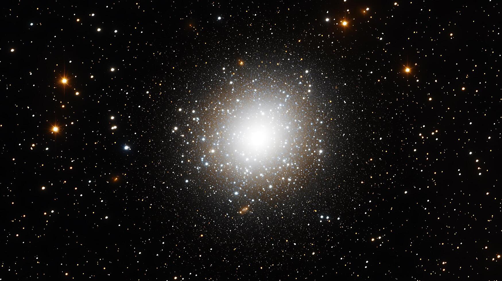 Brilliant Galactic Cluster A Stunning Display of Celestial Bodies in Deep Space. photo