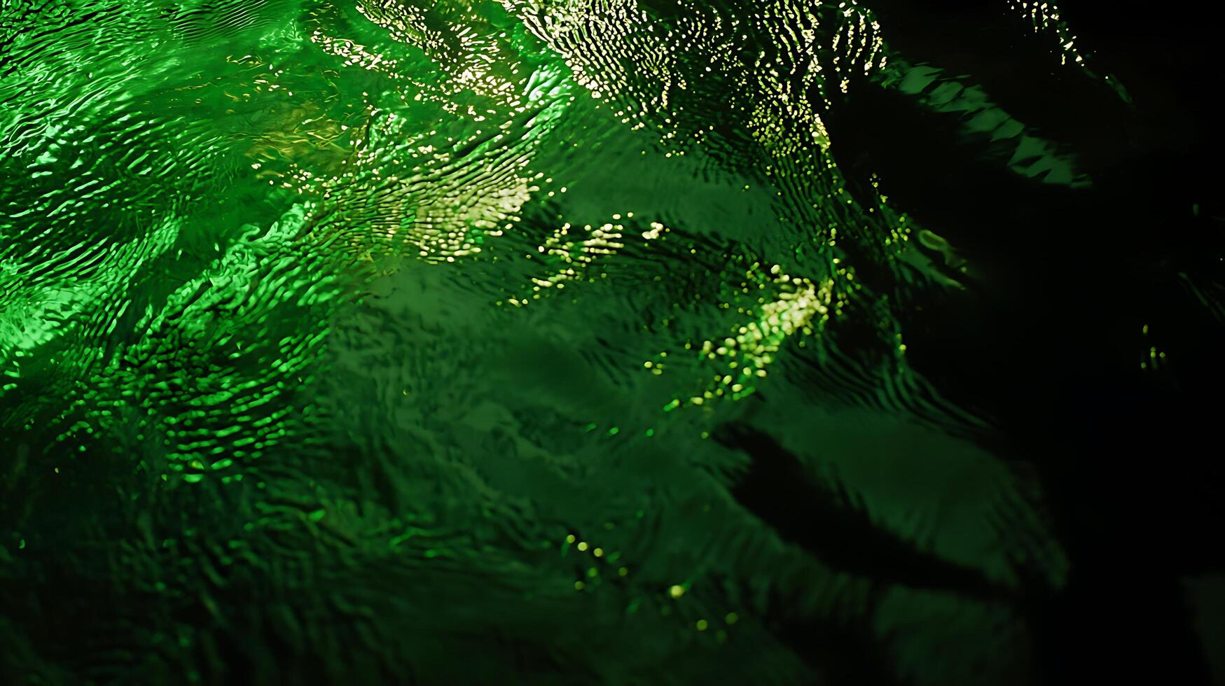 Abstract Green Water Texture Close up of Rippling Surface. photo