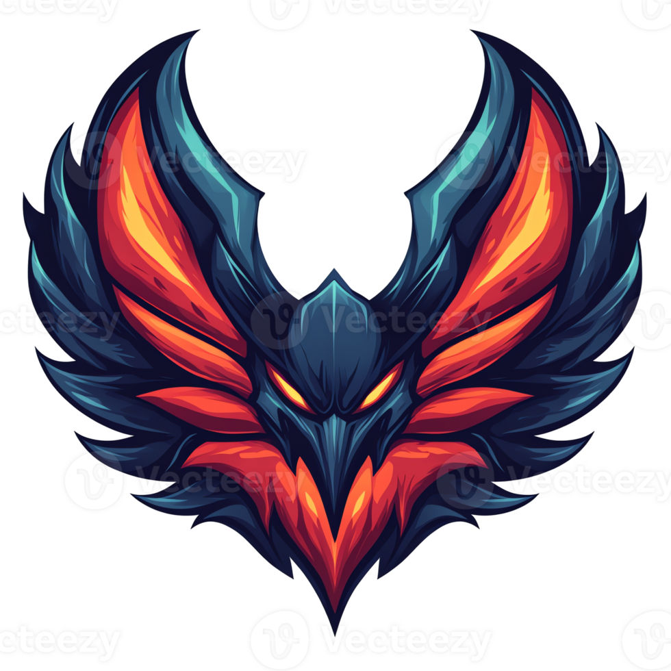 Fiery Winged Creature Emblem of Power png