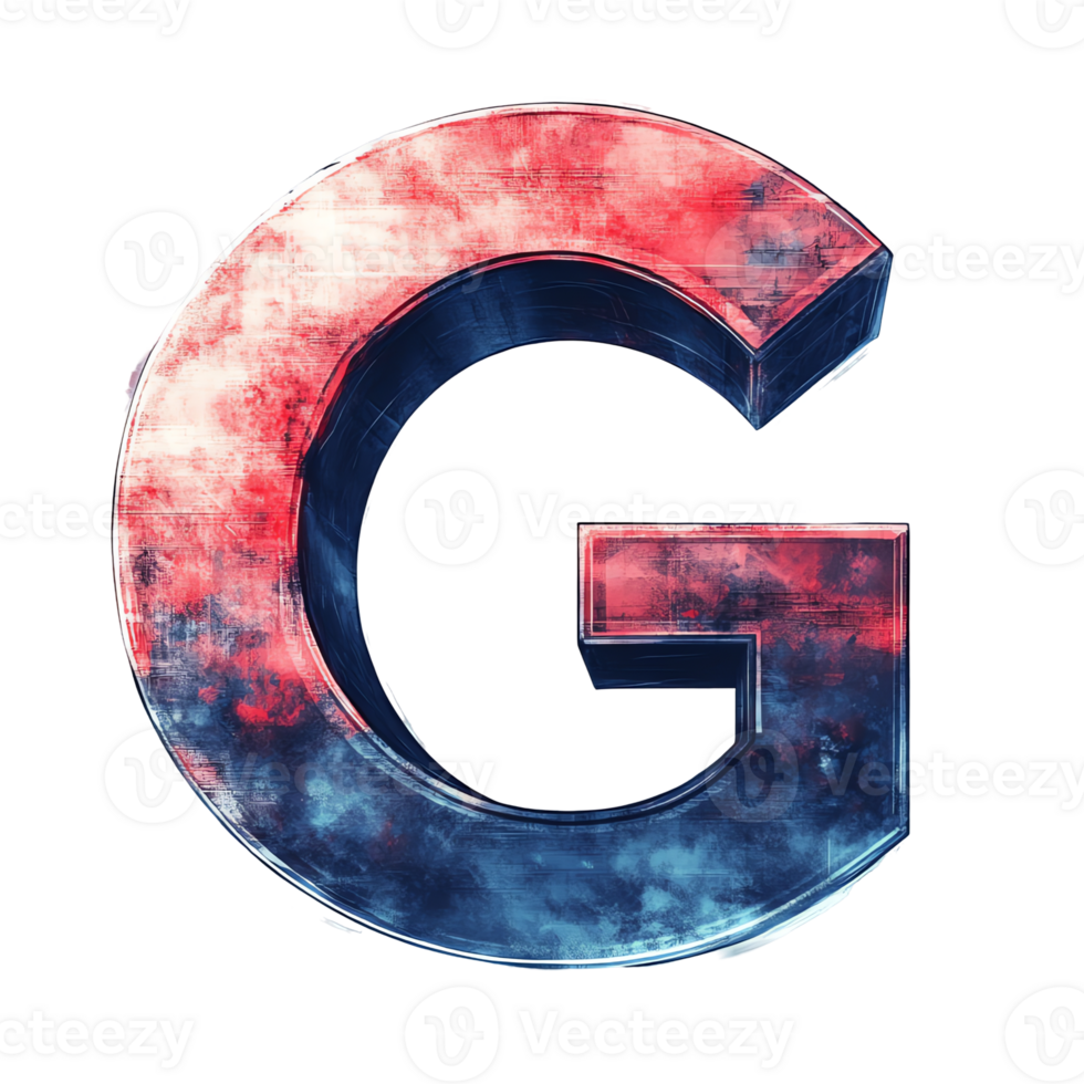 3 d nebula letter g with transparent background a cosmic alphabet design png