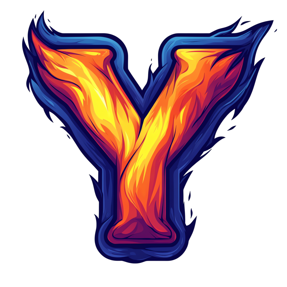 Fiery Letter Y Blazing Symbol, Alphabet, Icon png
