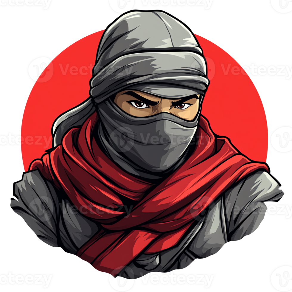 Fearless ninja warrior a master of stealth and combat ready for any challenge png