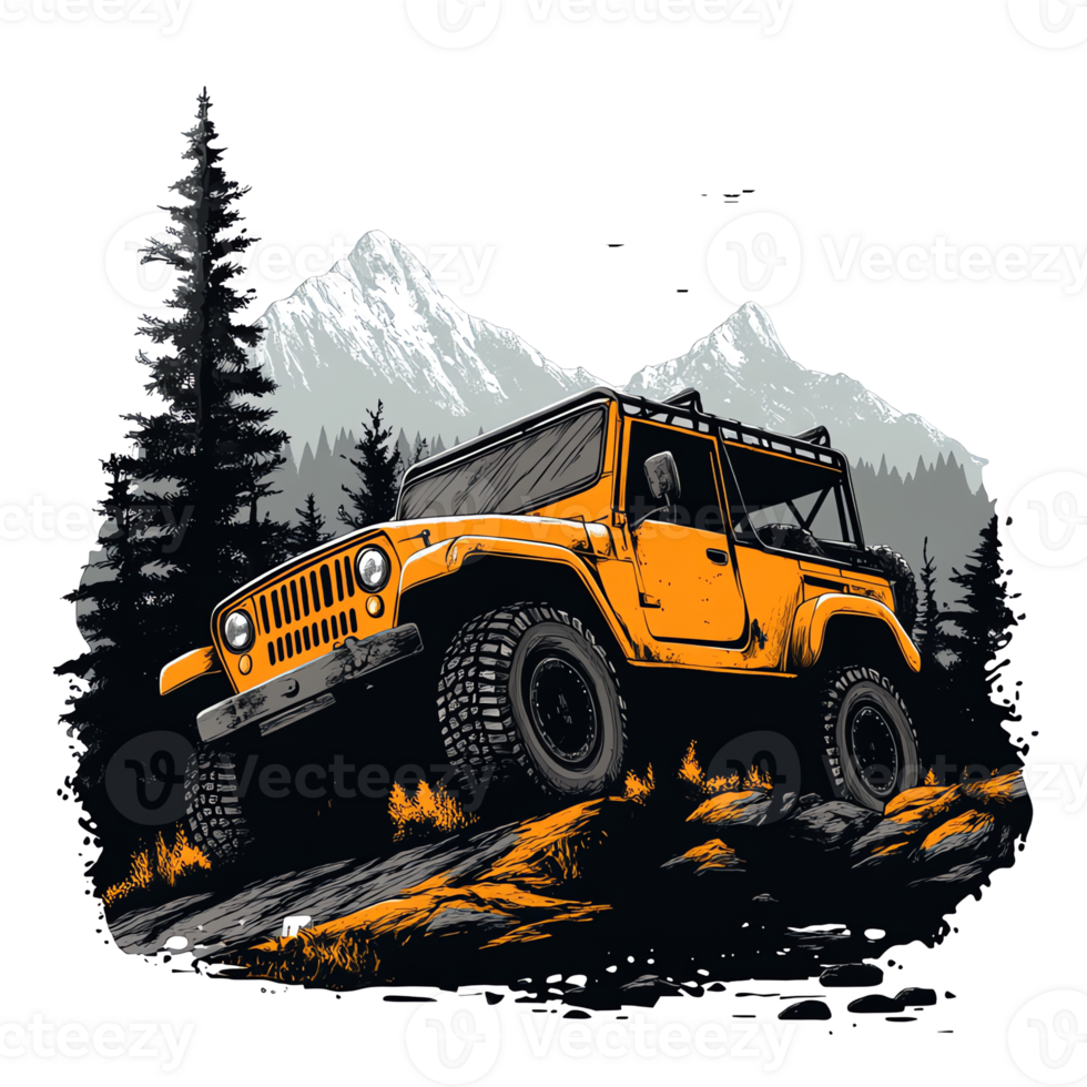 Off-Road Vehicle Mountain Adventure png
