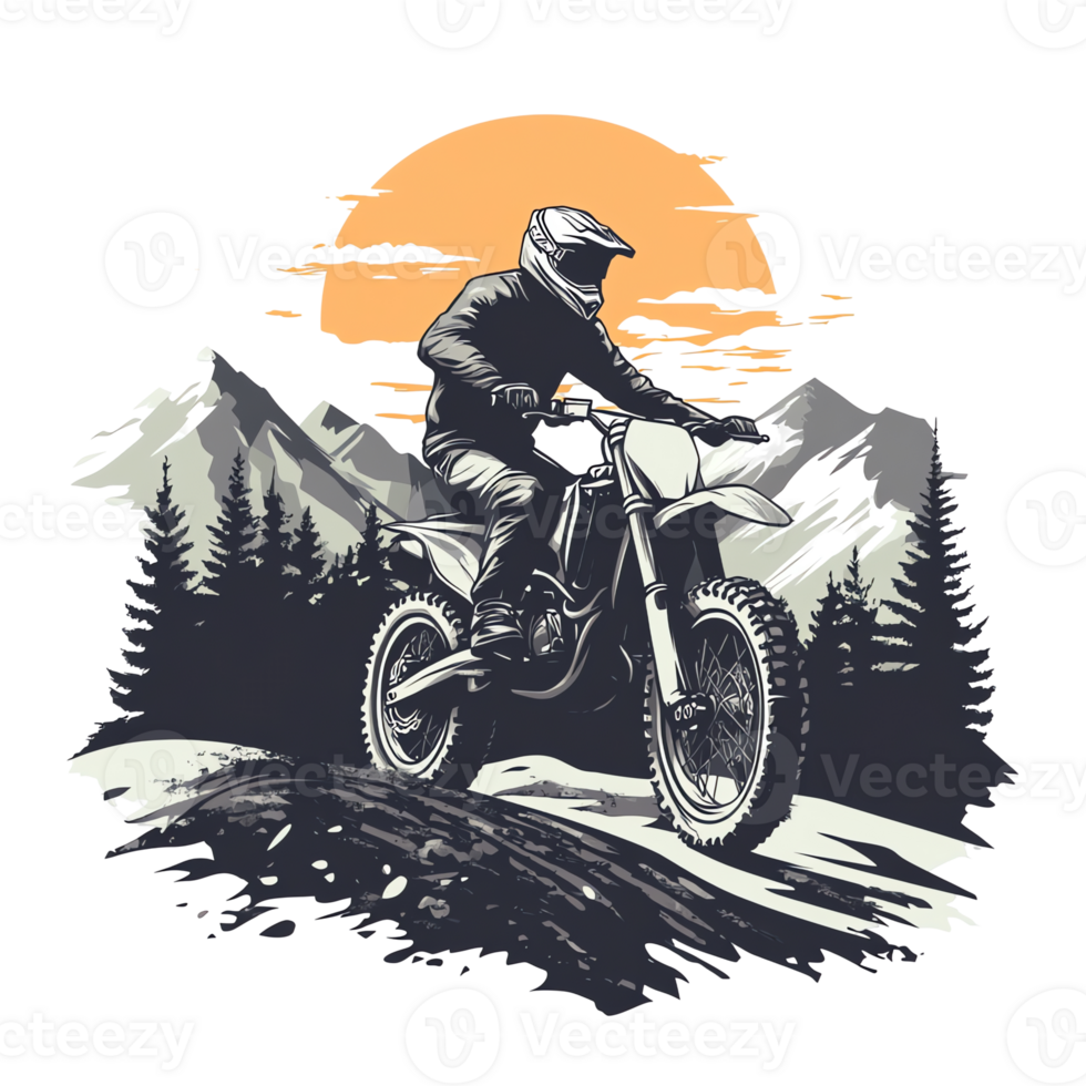Motocross Sunset Ride png
