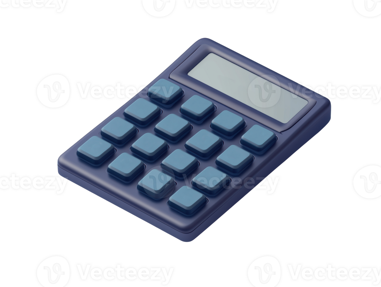 Blue calculator design for office use and educational purposes png