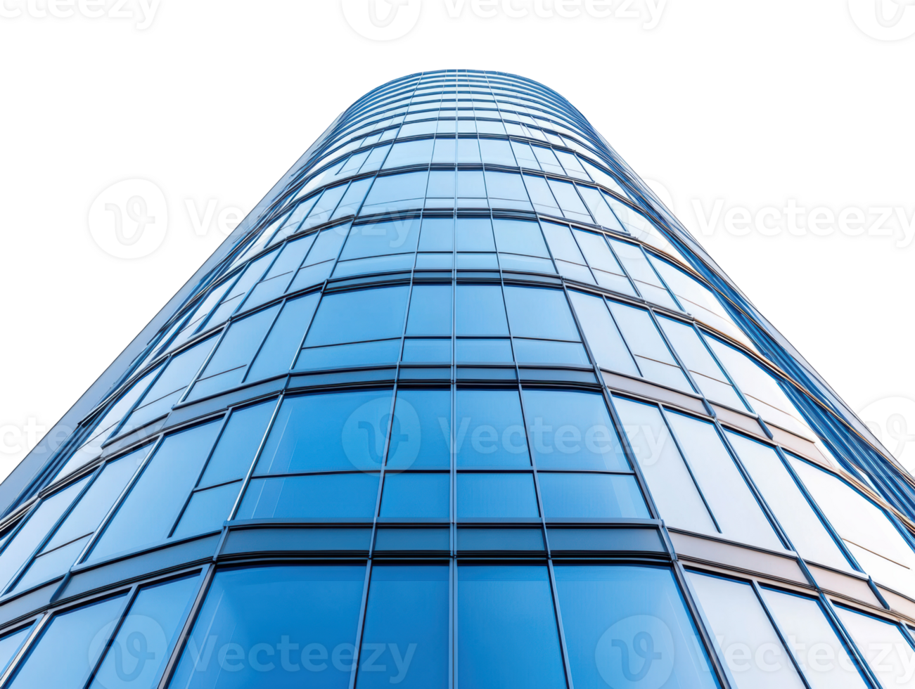 Modern architecture design showcasing a reflective glass high-rise png