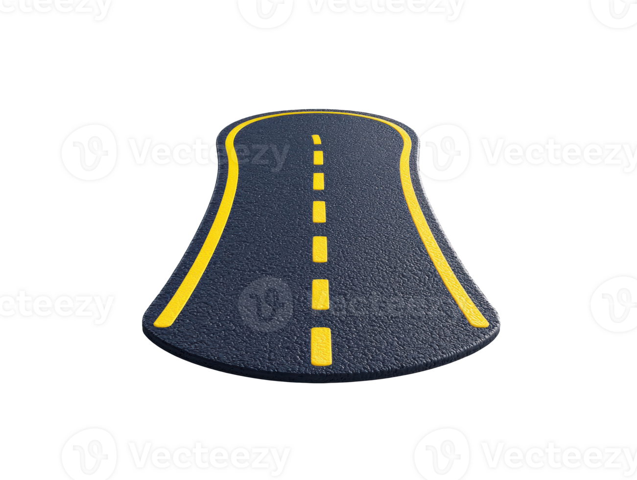 Creative road design for home decor or event settings png