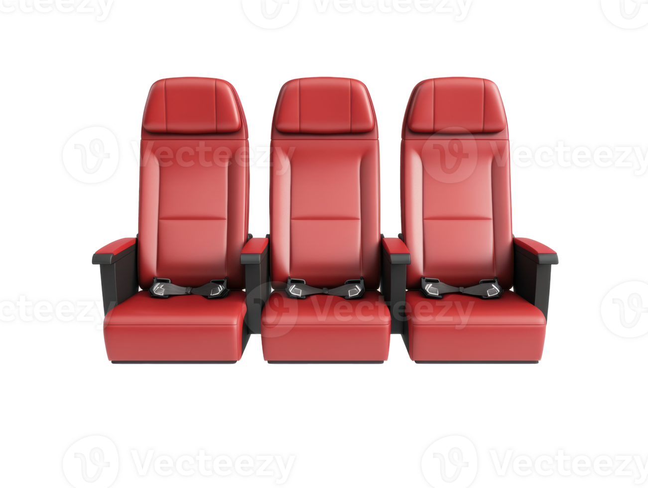 Modern red seating arrangement for theaters and cinemas png