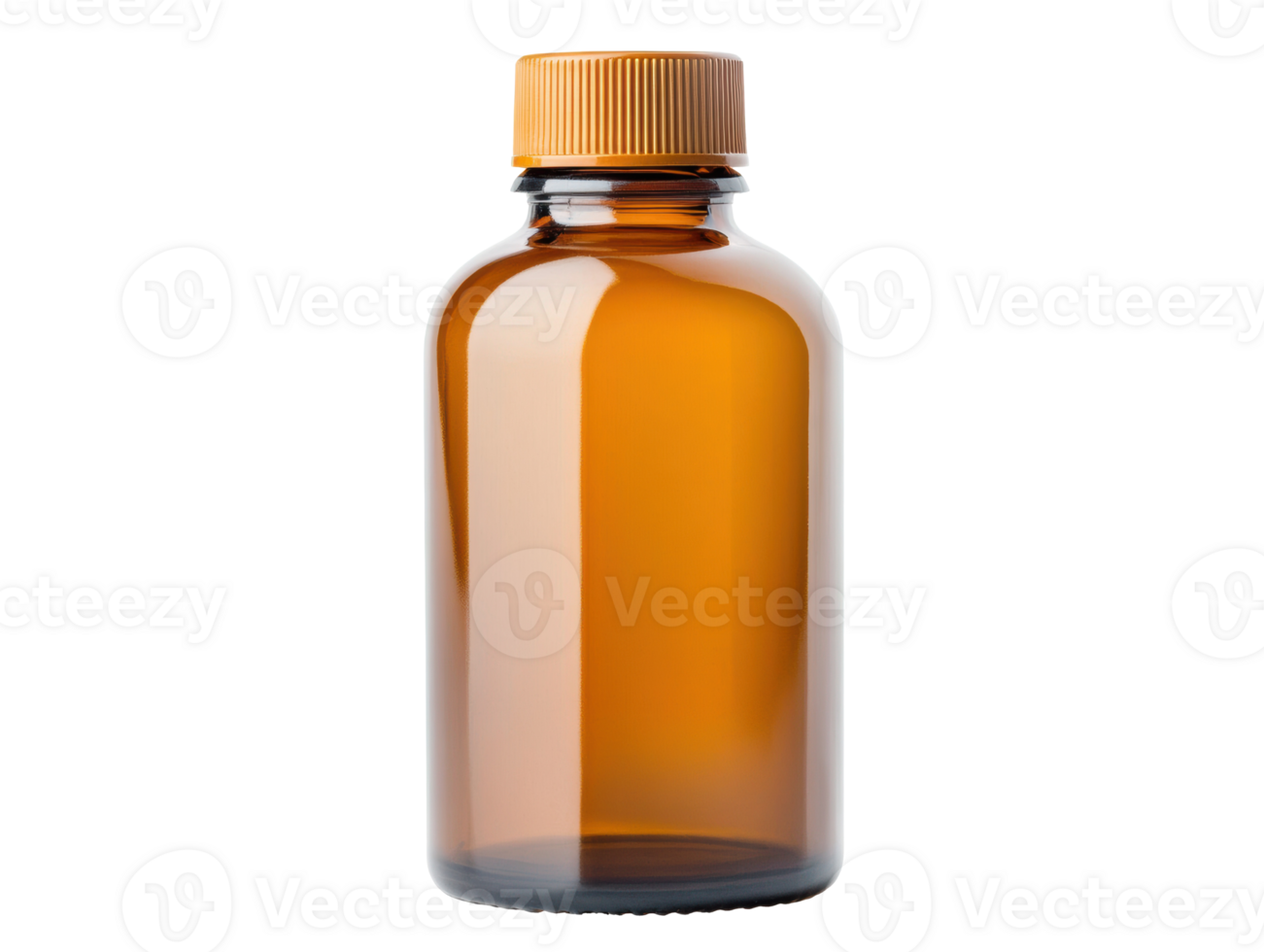 Amber glass bottle for essential oils or liquid storage png