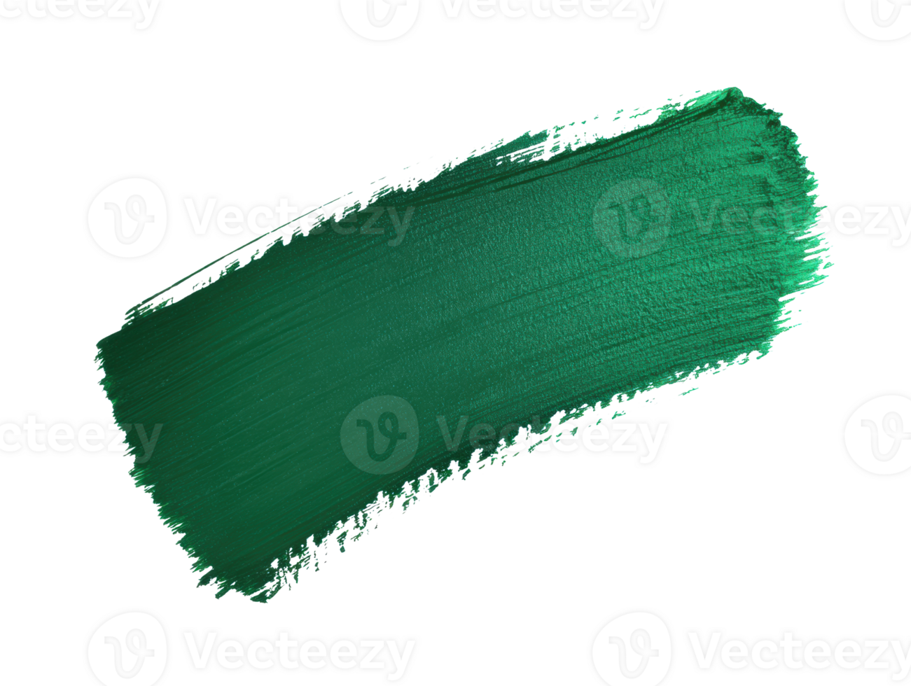 Green paint stroke for creative design projects and art applications png