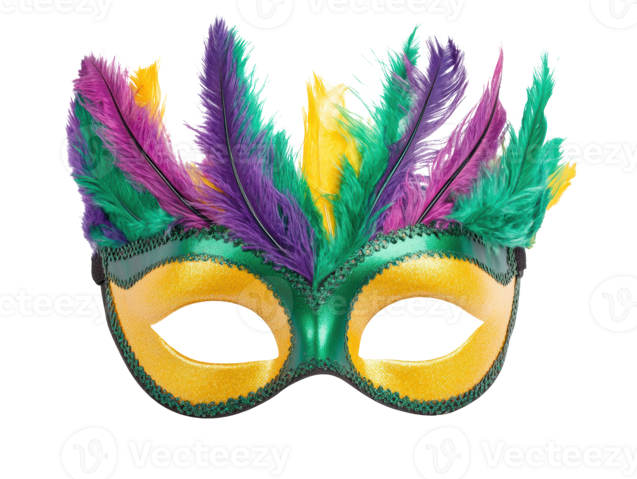Colorful feather mask for festive celebrations and events png
