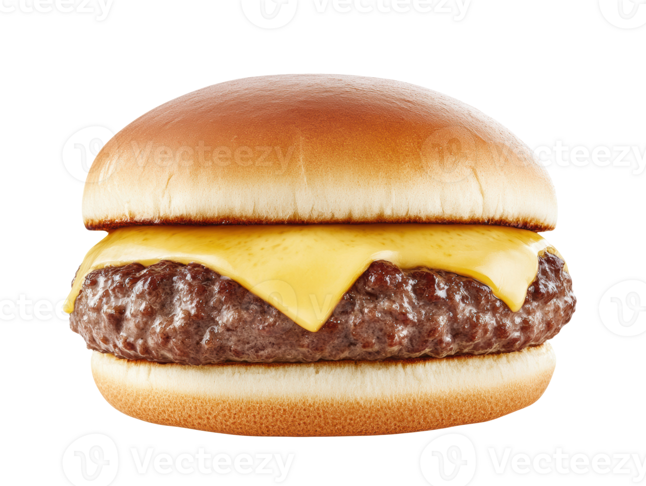 Juicy cheeseburger on a soft bun for delicious meals and snacks png