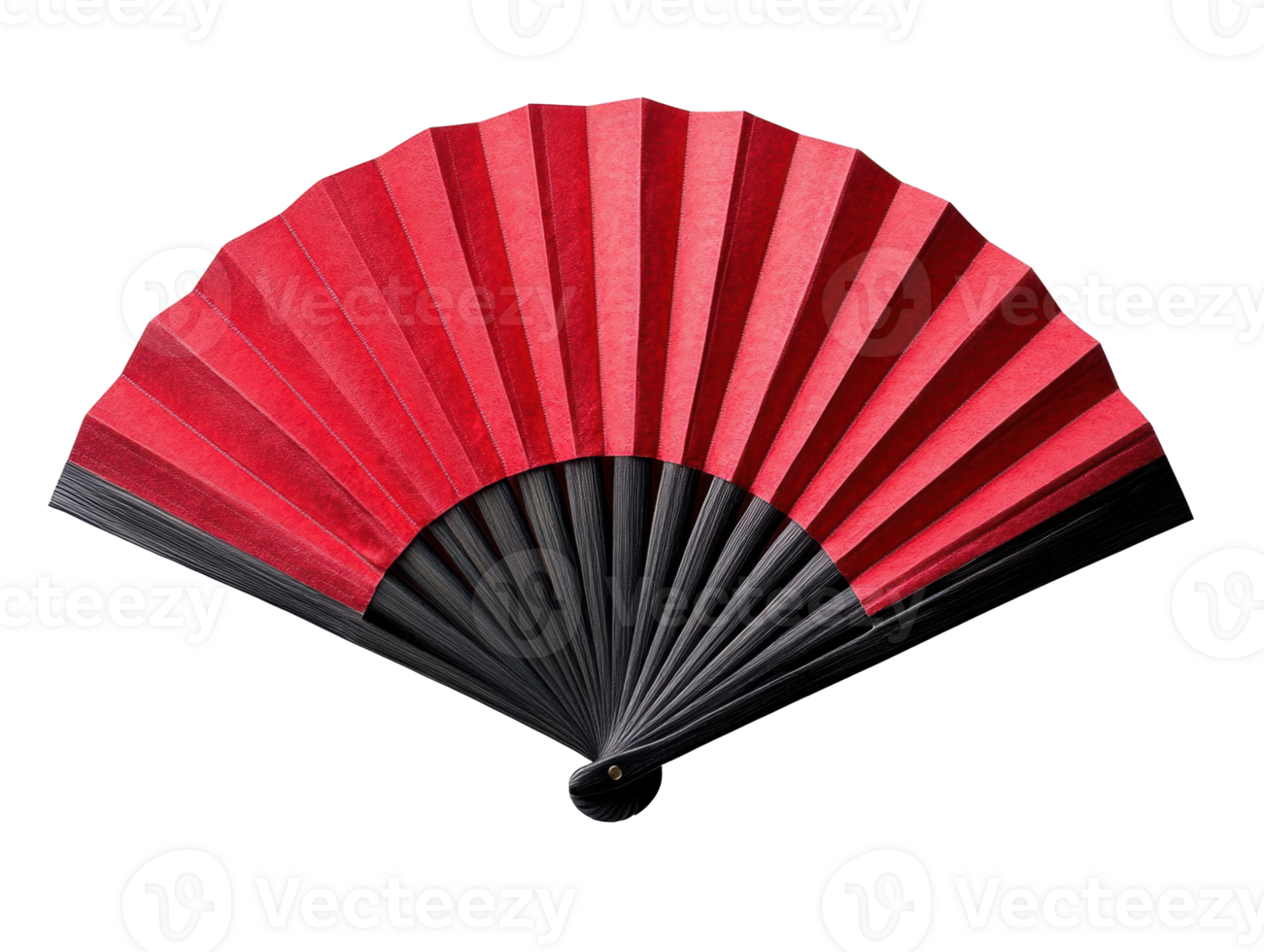 Elegant red folding fan for cultural events and decoration png