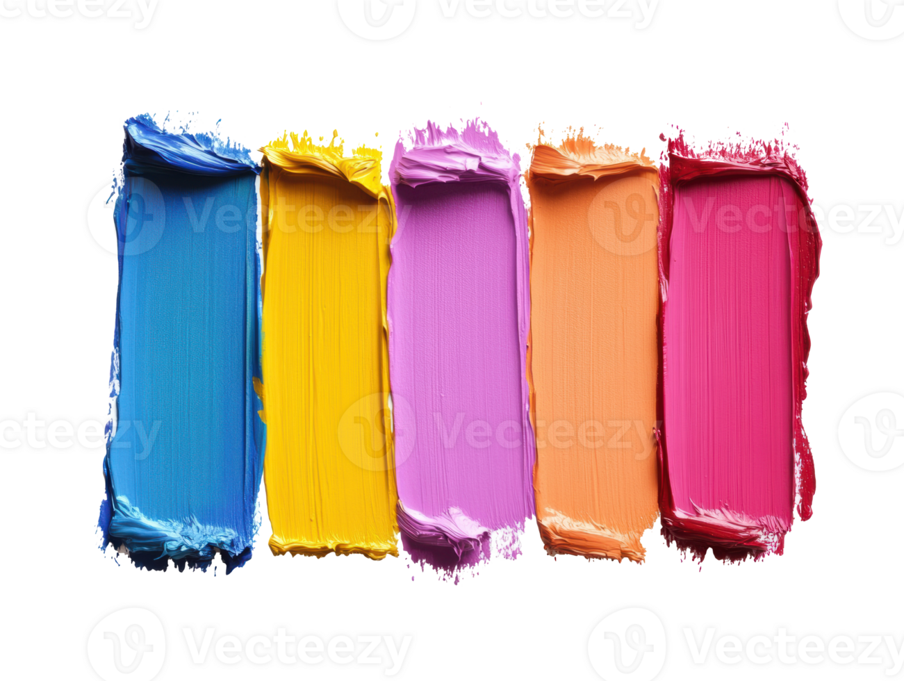 Bright color palette for creative projects and artistic expression png