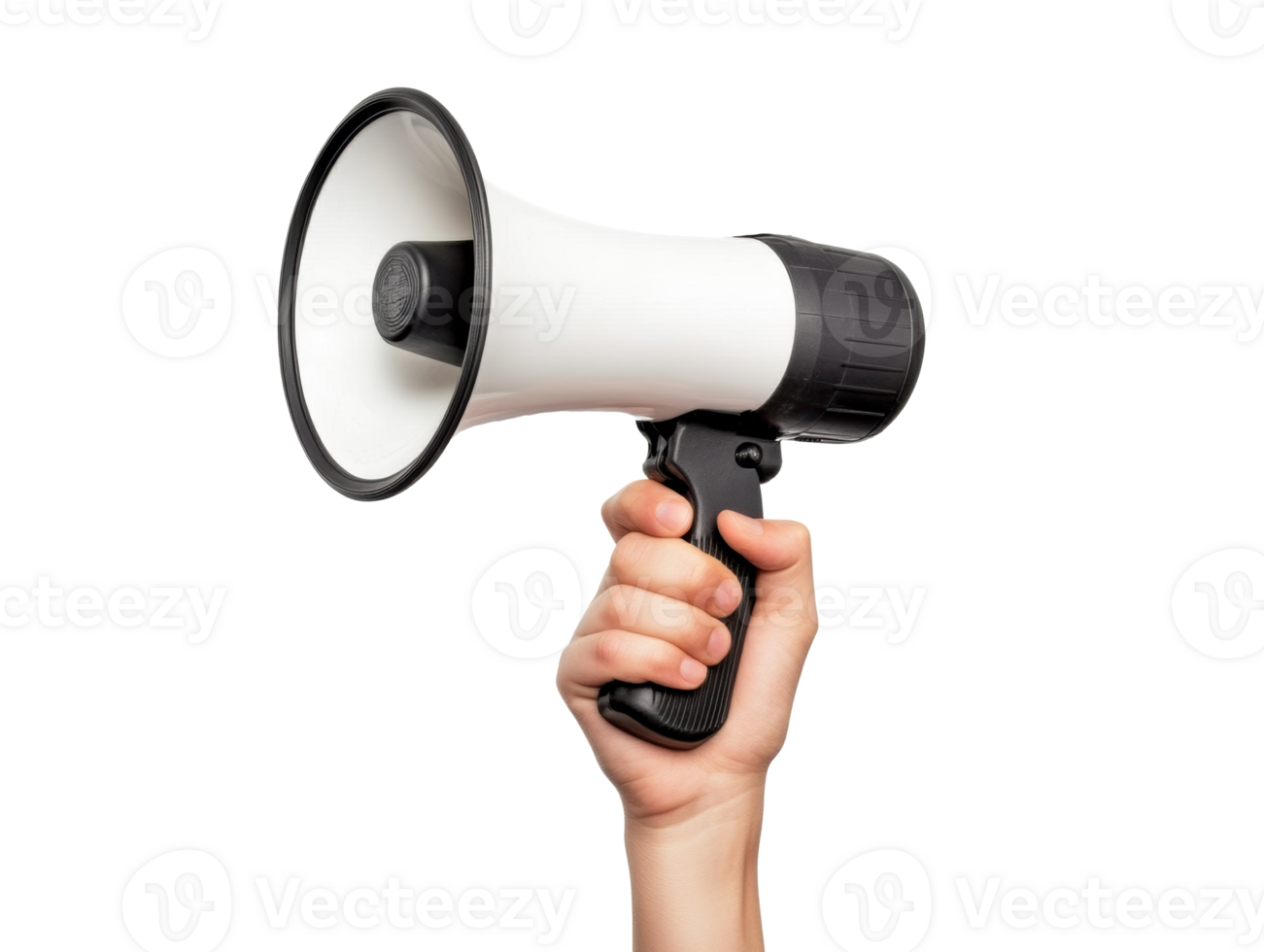 Handheld megaphone for communication and announcements in events png
