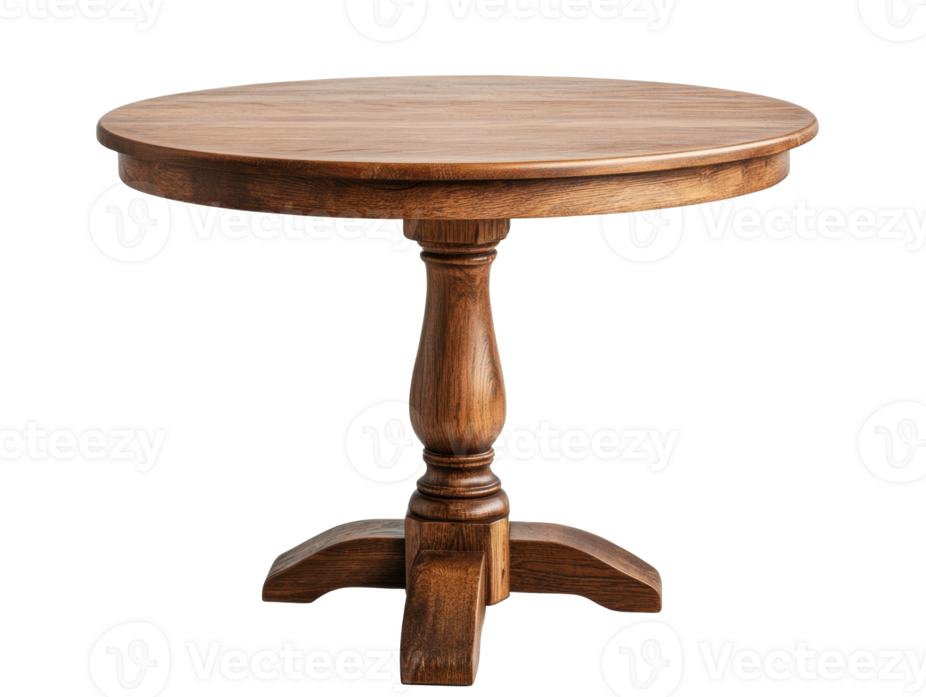 Rustic wooden table for dining and home decor png