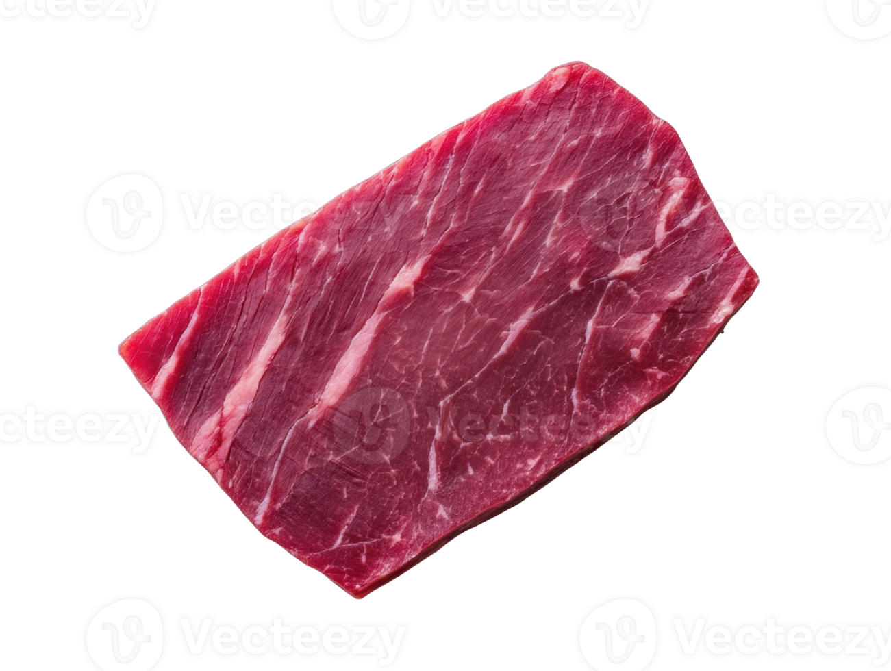 Fresh cut of beef showcasing marbled texture for culinary use png