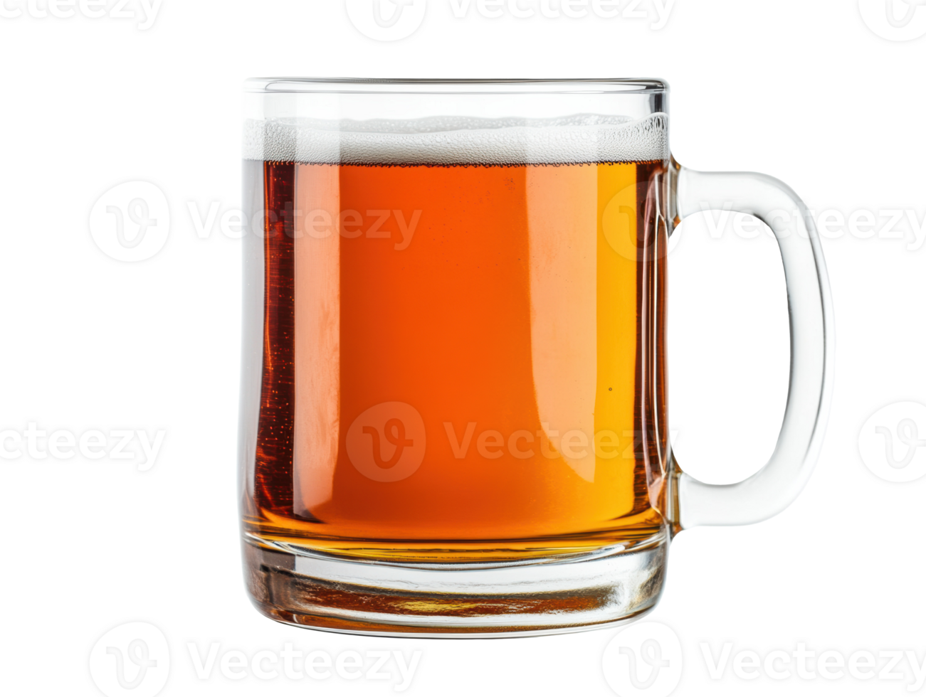 Refreshing beer in a clear glass mug perfect for social gatherings png