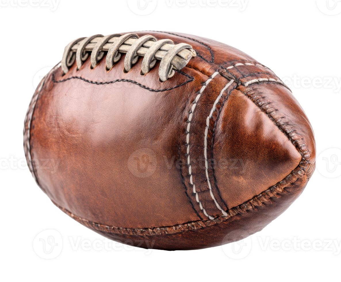 Vintage leather football for nostalgic sports enthusiasts png
