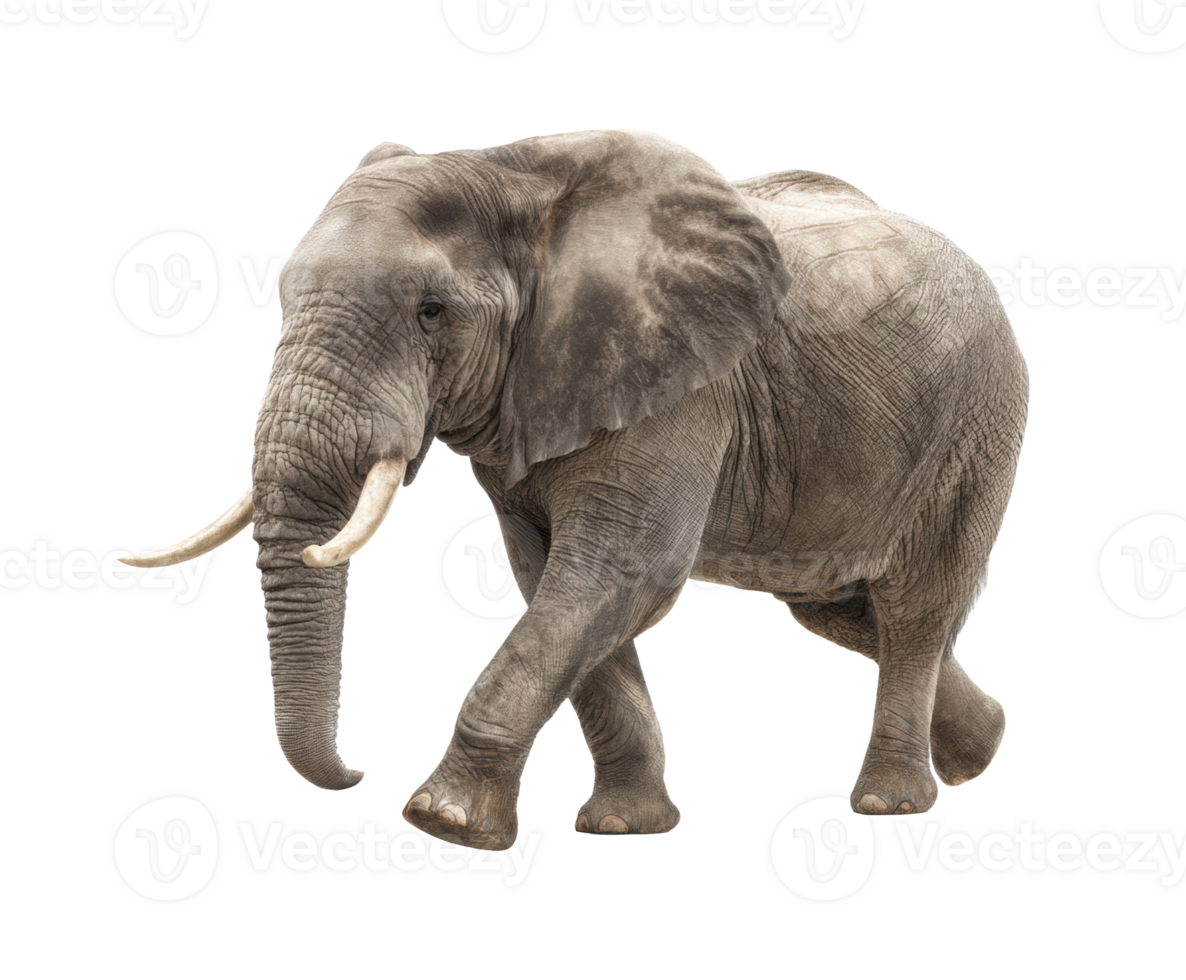 Majestic elephant walking gracefully through its habitat png