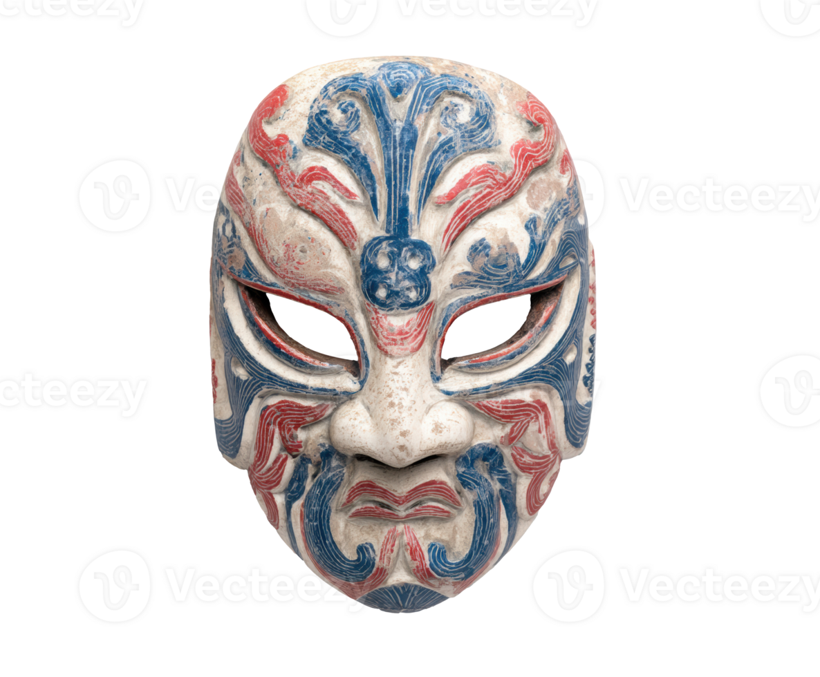 Traditional colorful mask depicting cultural heritage and artistry png