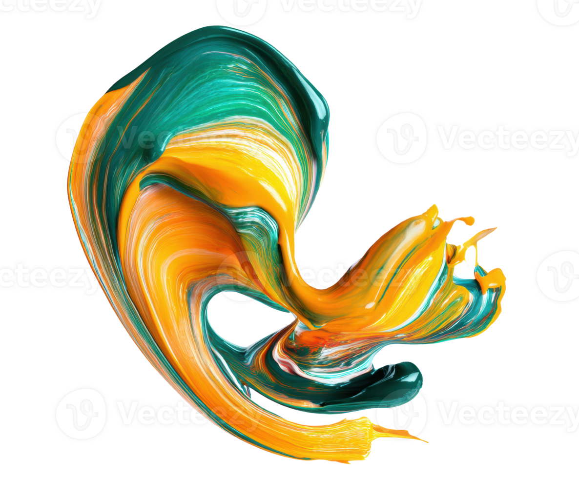 Vibrant abstract swirl of colors for creative designs png